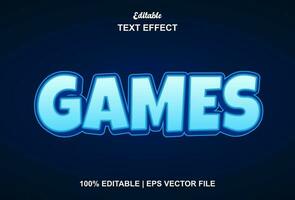 spellen tekst effect met blauw kleur grafisch stijl bewerkbaar. vector