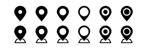 kaarten pin. locatie kaartpictogram. vector