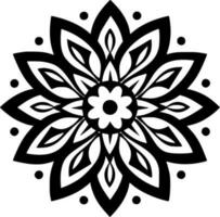 mandala - minimalistische en vlak logo - vector illustratie