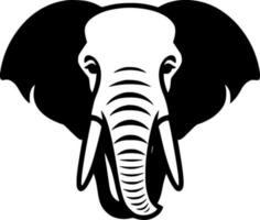 olifant - minimalistische en vlak logo - vector illustratie