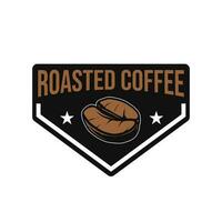geroosterd koffie logo concept ontwerp vector
