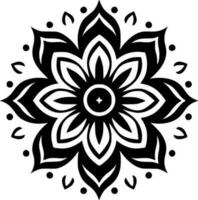 mandala - minimalistische en vlak logo - vector illustratie