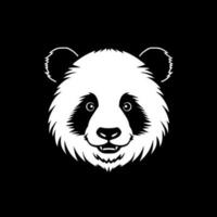 panda - minimalistische en vlak logo - vector illustratie