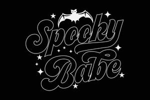 spookachtig schat grappig halloween t-shirt ontwerp vector