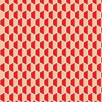 abstract meetkundig rood oranje honingraat patroon vector