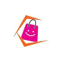 boodschappen doen logo vector icoon illustratie ontwerp