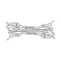 circuit vector illustratie ontwerpsjabloon