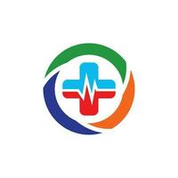 medisch zorg logo.vector illustratie ontwerp sjabloon. vector