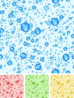 Naadloze water bubbels achtergrond vector