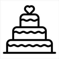 cake in platte ontwerpstijl vector