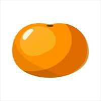 vector vlak illustratie met mandarijn-