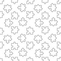 puzzel vector concept gemakkelijk schets naadloos patroon