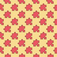 puzzel element vector concept gekleurde naadloos patroon