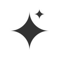 vector illustratie van sterren icoon in donker kleur en wit achtergrond