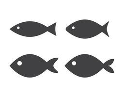 vis icoon, zeevruchten of boerderij water dier geïsoleerd vlak ontwerp vector illustratie.