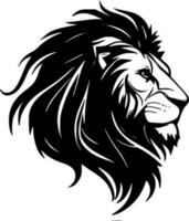 leeuw - minimalistische en vlak logo - vector illustratie
