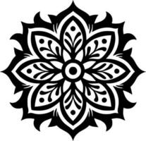 mandala - minimalistische en vlak logo - vector illustratie