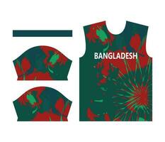 Bangladesh krekel team sport- kind ontwerp of Bangladesh krekel Jersey ontwerp vector