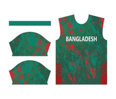 Bangladesh krekel team sport- kind ontwerp of Bangladesh krekel Jersey ontwerp vector