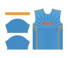 Indië krekel team sport- kind ontwerp of Indië krekel Jersey ontwerp vector
