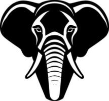 olifant - minimalistische en vlak logo - vector illustratie