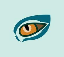 oog logo met kat oog referentie. vector