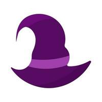 hoed tovenaar heks halloween gekleurde element icoon vector