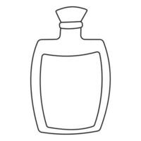 fles toverdrank parfum pot lijn icoon element vector