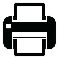 printer icoon silhouet logo vector