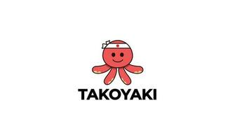 takoyaki logo ontwerp vector