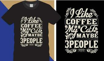 koffie t-shirt ontwerp vector