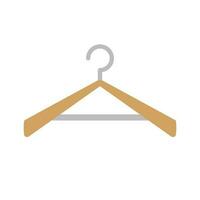 houten hanger icoon. hanger voor kleren. vector. vector