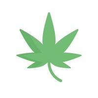 hennep blad icoon. marihuana blad. marihuana gras. vector. vector