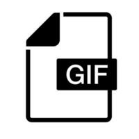 gemakkelijk gif het dossier icoon. verlenging. vector. vector