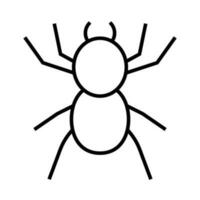 gemakkelijk spin icoon. insect. vector. vector