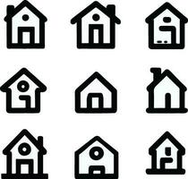 huis icoon huis vector illustratie symbool