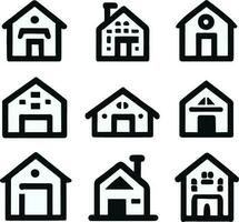 huis icoon huis vector illustratie symbool