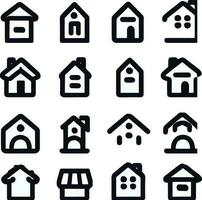 huis icoon huis vector illustratie symbool