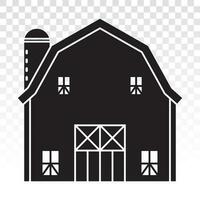 schuur of boerderij huis met pool schuren vlak icoon voor apps of websites vector