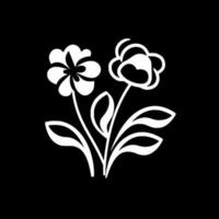 bloemen - minimalistische en vlak logo - vector illustratie