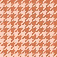 naadloos oranje houndstooth patroon vector