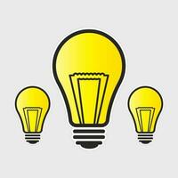 licht lamp icoon kan worden gebruikt voor toepassingen of websites vector