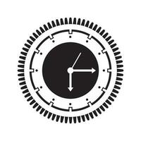 tijd icoon met een wit achtergrond, klok symbool, stopwatch teken, vector illustratie element