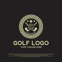 golf toernooi logo of icoon vector