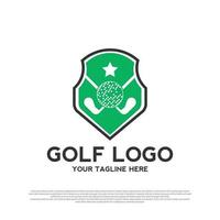 golf toernooi logo of icoon vector