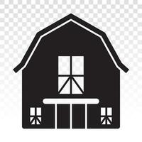 schuur of boerderij huis vlak vector icoon voor apps of websites