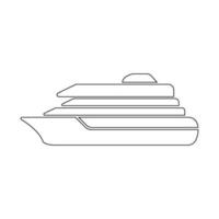 cruiseschip icoon vector