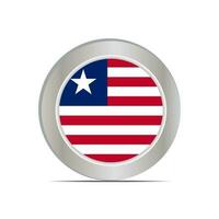 de nationaal vlag van de republiek van Liberia is geïsoleerd in officieel kleuren. vector