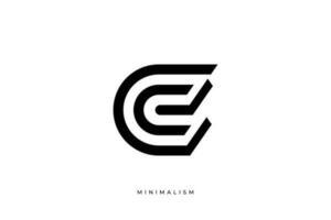 eerste gebaseerd schoon en minimaal logo c brieven creatief fonts monogram icoon symbool. vector