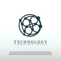 technologie logo, toekomst tech icoon, illustratie element-vector vector